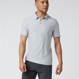 Vuori Platinum Heather Short Sleeve Polo